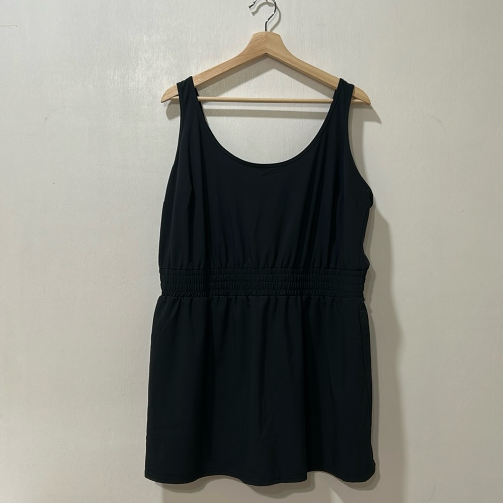 ABERCROMBIE WOMEN SKIRT ROMPER BLACK Sz XLP - Picture 1 of 9